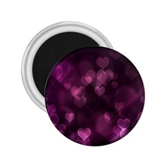 Purple Bokeh Regular Magnet (round)