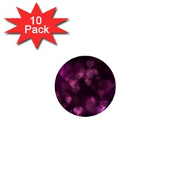 Purple Bokeh 10 Pack Mini Button (round) by PurpleVIP