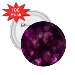 Purple Bokeh 100 Pack Regular Button (round)