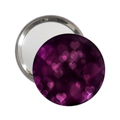 Purple Bokeh Handbag Mirror