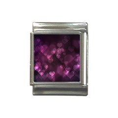 Purple Bokeh Italian Charm (13mm)