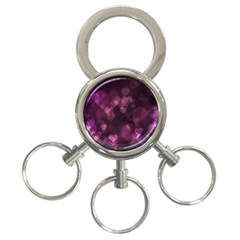 Purple Bokeh 3-ring Key Chain by PurpleVIP