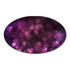 Purple Bokeh Large Sticker Magnet (oval)