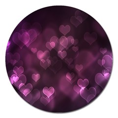 Purple Bokeh Extra Large Sticker Magnet (round)