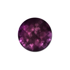 Purple Bokeh Golf Ball Marker