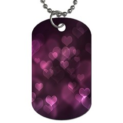 Purple Bokeh Twin-sided Dog Tag by PurpleVIP