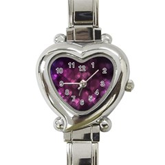 Purple Bokeh Classic Elegant Ladies Watch (heart)