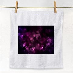 Purple Bokeh Face Towel by PurpleVIP