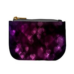 Purple Bokeh Coin Change Purse