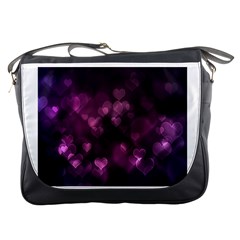 Purple Bokeh Messenger Bag