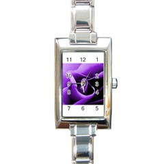 Purple Rose Classic Elegant Ladies Watch (rectangle)