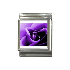 Purple Rose Italian Charm (13mm)