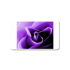 Purple Rose Name Card Sticker Magnet