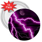 Purple Lightning 10 Pack Large Button (Round) Front