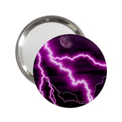 Purple Lightning Handbag Mirror