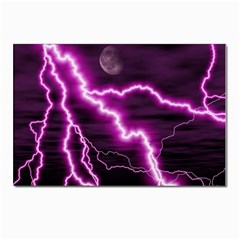 Purple Lightning 10 Pack Small Postcard