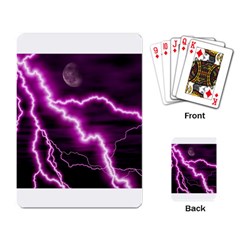 Purple Lightning Standard Playing Cards