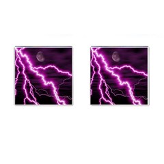 Purple Lightning Square Cuff Links by PurpleVIP