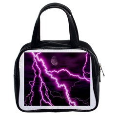 Purple Lightning Twin-sided Satched Handbag