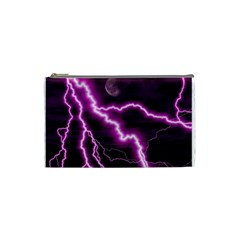 Purple Lightning Small Makeup Purse