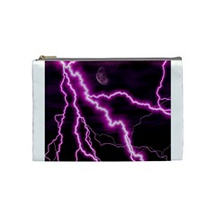 Purple Lightning Medium Makeup Purse