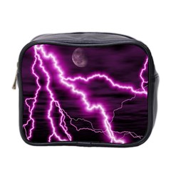 Purple Lightning Twin-sided Cosmetic Case