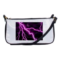 Purple Lightning Evening Bag