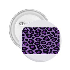 Purple Leopard Print Regular Button (round)