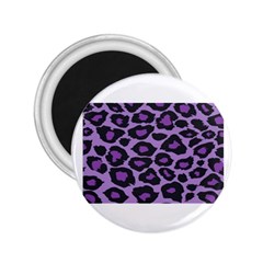 Purple Leopard Print Regular Magnet (round)