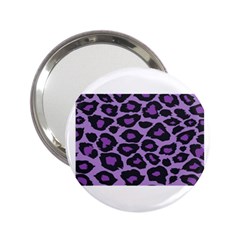 Purple Leopard Print Handbag Mirror