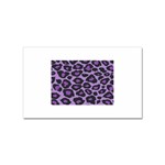 Purple Leopard Print 10 Pack Sticker (Rectangle) Front