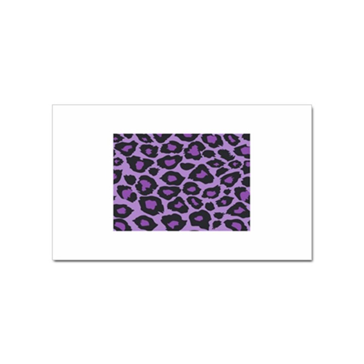 Purple Leopard Print 10 Pack Sticker (Rectangle)