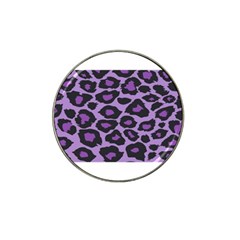 Purple Leopard Print 4 Pack Golf Ball Marker (for Hat Clip)