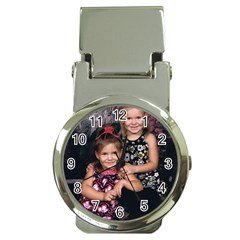 Grandbabies Chrome Money Clip With Watch by tammystotesandtreasures