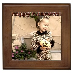 Trick Or Treat Baby Framed Ceramic Tile