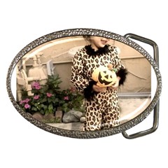 Trick Or Treat Baby Belt Buckle (oval)