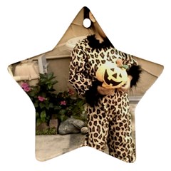 Trick Or Treat Baby Twin-sided Ceramic Ornament (star) by tammystotesandtreasures