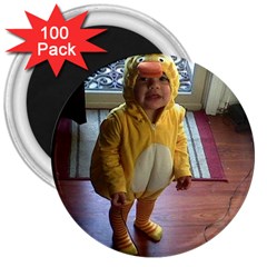 Baby Duckie 100 Pack Large Magnet (round)