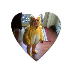 Baby Duckie Large Sticker Magnet (heart)