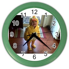 Baby Duckie Colored Wall Clock