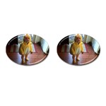 Baby Duckie Oval Cuff Links Front(Pair)