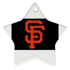 Sf Giants Logo Ceramic Ornament (star)