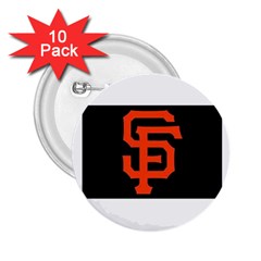 Sf Giants Logo 10 Pack Regular Button (round) by tammystotesandtreasures