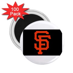 Sf Giants Logo 100 Pack Regular Magnet (round)