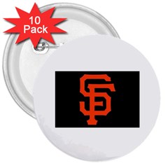 Sf Giants Logo 10 Pack Large Button (round)