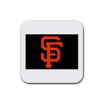 Sf Giants Logo Rubber Drinks Coaster (Square) Front