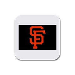 Sf Giants Logo 4 Pack Rubber Drinks Coaster (square) by tammystotesandtreasures