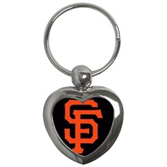 Sf Giants Logo Key Chain (heart)