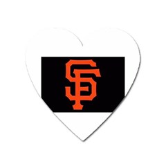 Sf Giants Logo Large Sticker Magnet (heart)