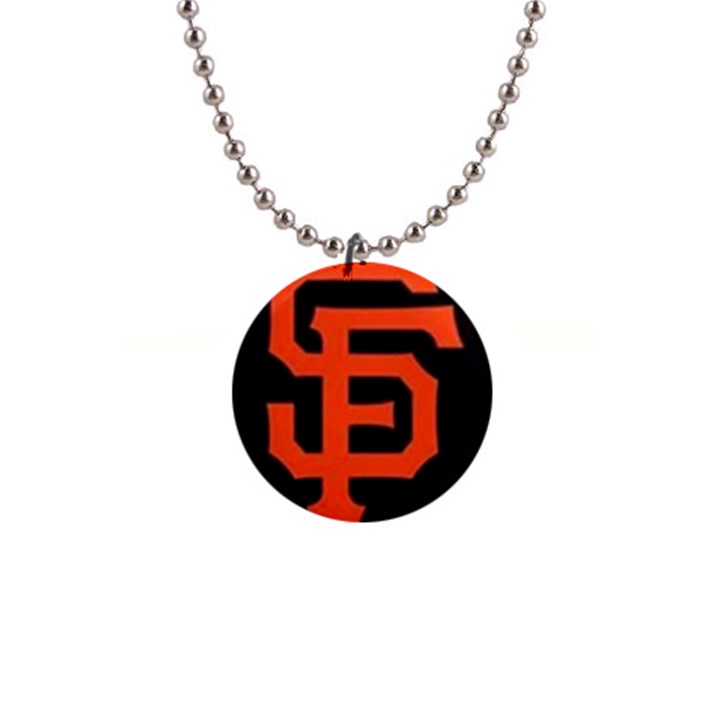 Sf Giants Logo Mini Button Necklace